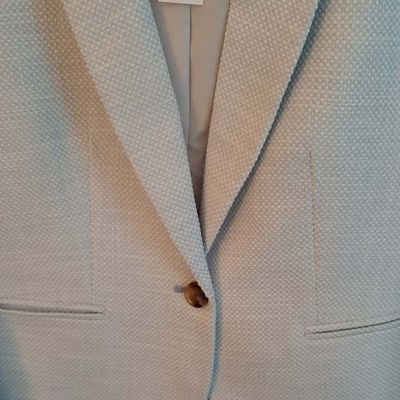 NWT Ann Taylor $169 Knit Twill Newbury Blazer in Texture, Size 8, Style # 607645 - Picture 4 of 11